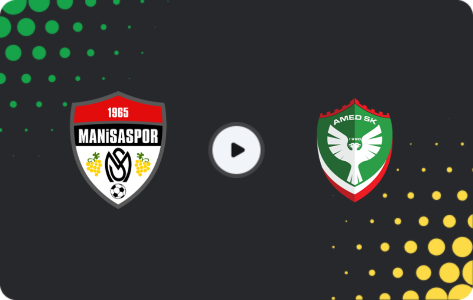Where to watch Manisa — Amed, TFF First League, 02.11.2025