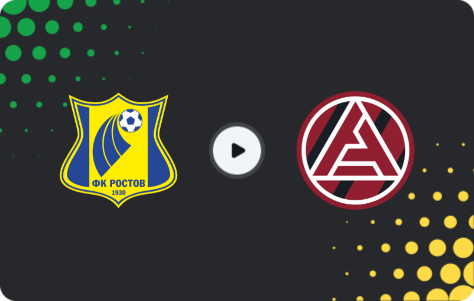 Where to watch FC Rostov — Akron, Premier League, 01.11.2025