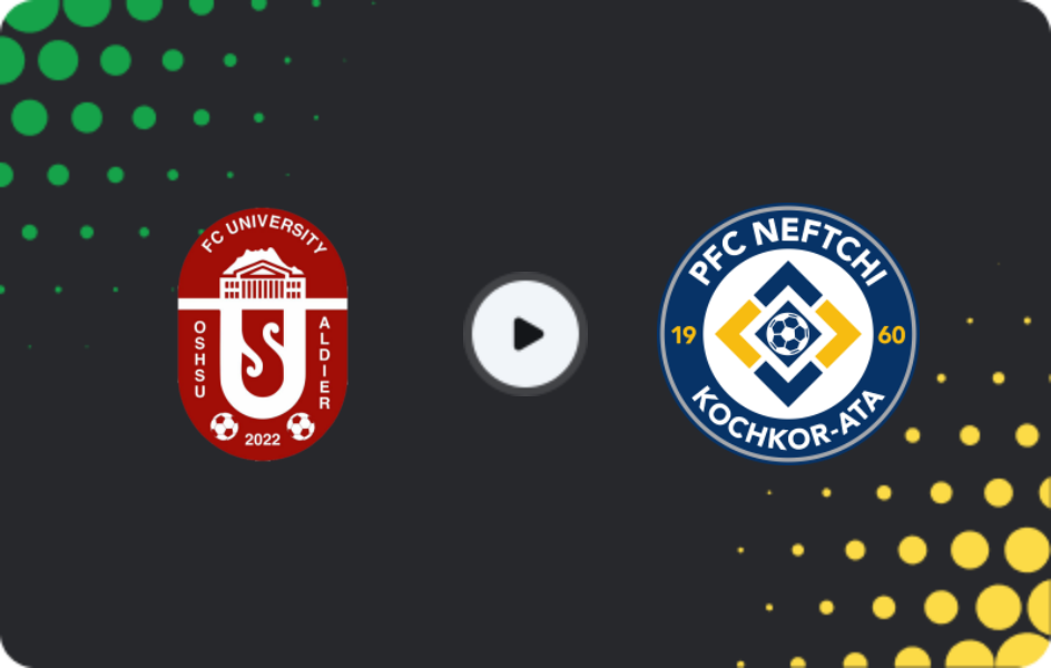 Where to watch OshMU Aldier — Neftchi Kochkor-Ata, Premier League, 12.10.2025