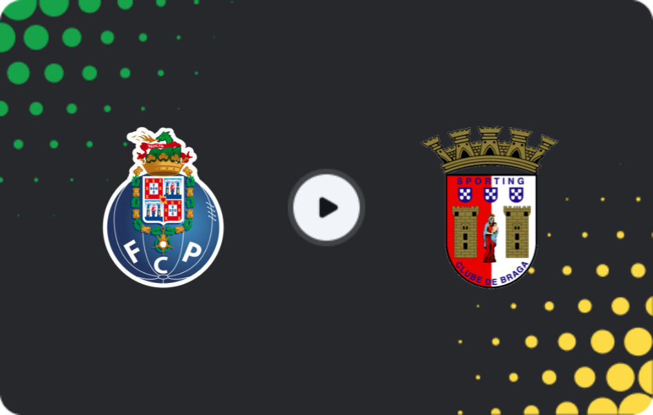 Where to watch Porto — Braga, Primeira Liga, 02.11.2025