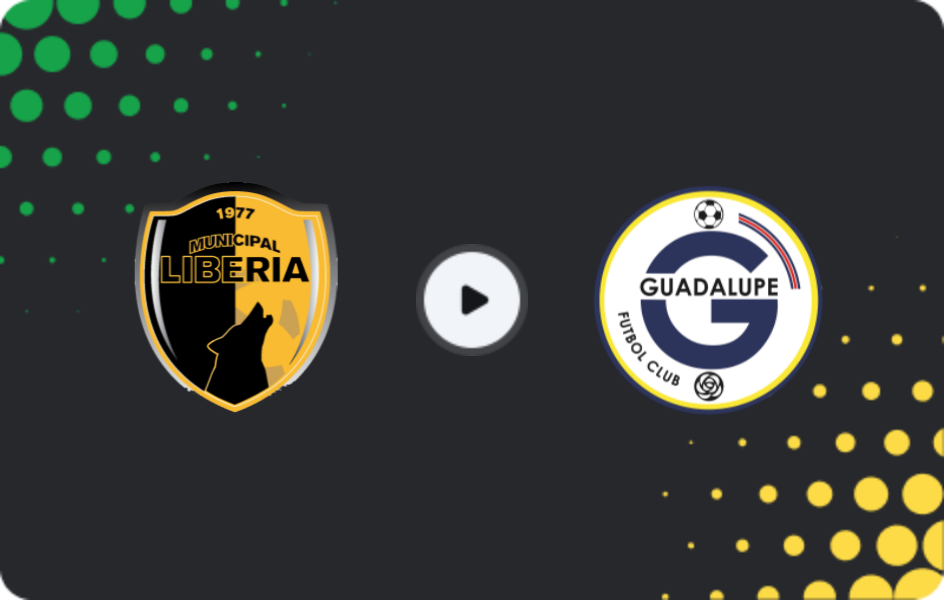 Where to watch Municipal Liberia — Guadalupe FC, Primera División, 23.11.2025