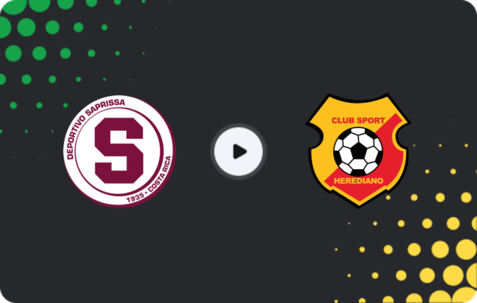 Where to watch Deportivo Saprissa — CS Herediano, Primera División, 23.11.2025