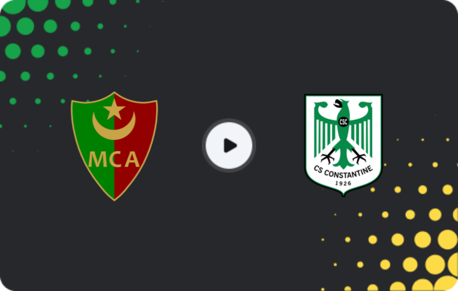 Where to watch MC Alger — CS Constantine, Ligue 1, 06.01.2026