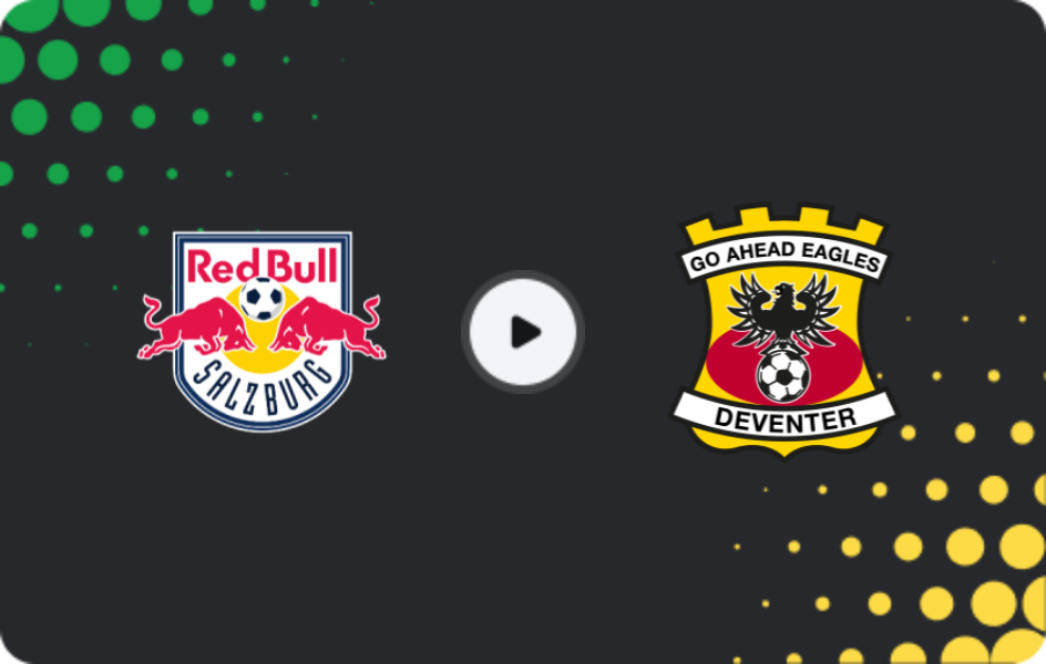 Where to watch Red Bull Salzburg — Go Ahead Eagles, Europa League, 06.11.2025