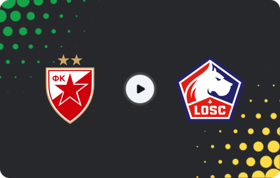Where to watch Crvena Zvezda — Lille, Europa League, 06.11.2025