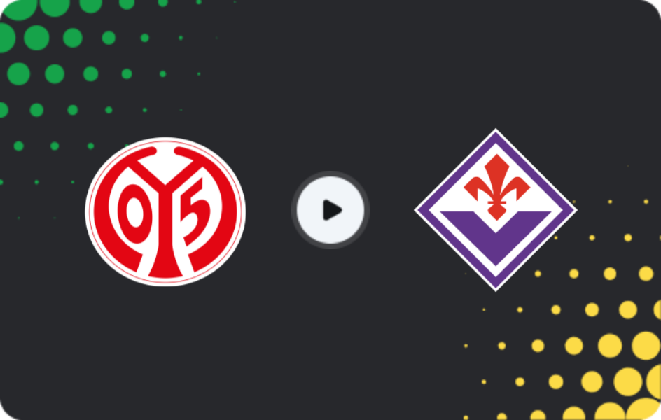 Where to watch Mainz 05 — Fiorentina, Conference League, 06.11.2025