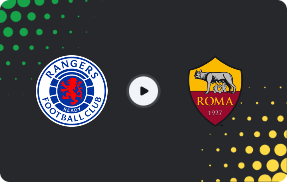 Where to watch Rangers — Roma, Europa League, 06.11.2025