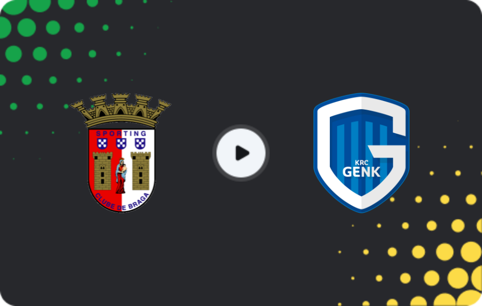 Where to watch Braga — Genk, Europa League, 06.11.2025