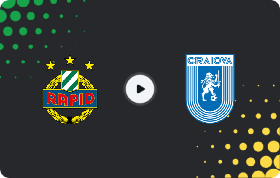 Where to watch Rapid Vienna — Universitatea Craiova, Conference League, 06.11.2025