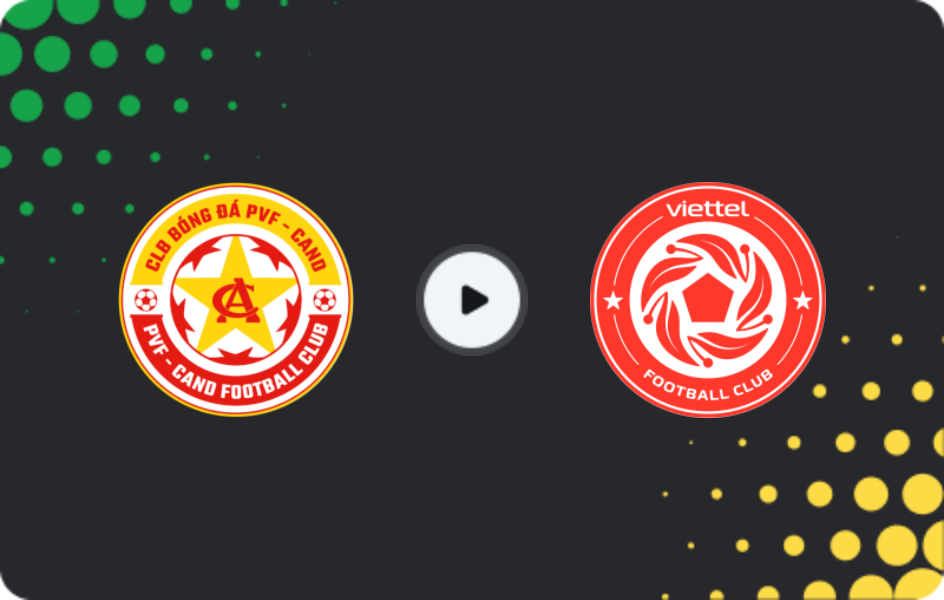 Where to watch PVF-Công An Nhân Dân — Viettel, V.League 1, 08.11.2025