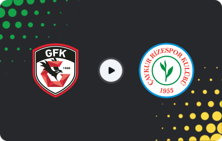Where to watch Gaziantep — Rizespor, Süper Lig, 08.11.2025