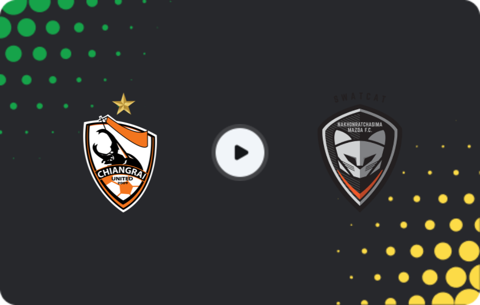 Where to watch Chiangrai United — Nakhon Ratchasima, Thai League 1, 08.11.2025