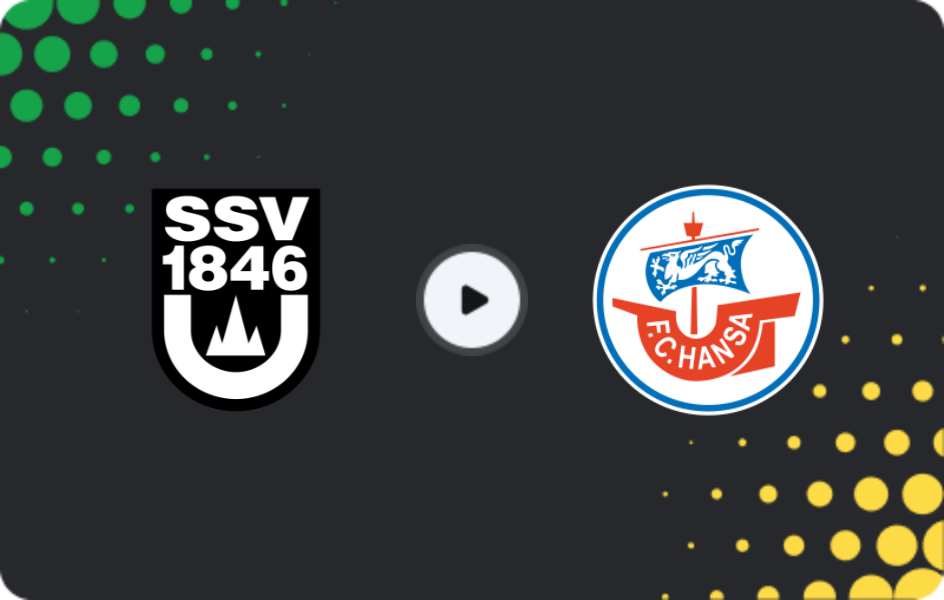 Where to watch Ulm 1846 — Hansa Rostock, 3. Liga, 08.11.2025