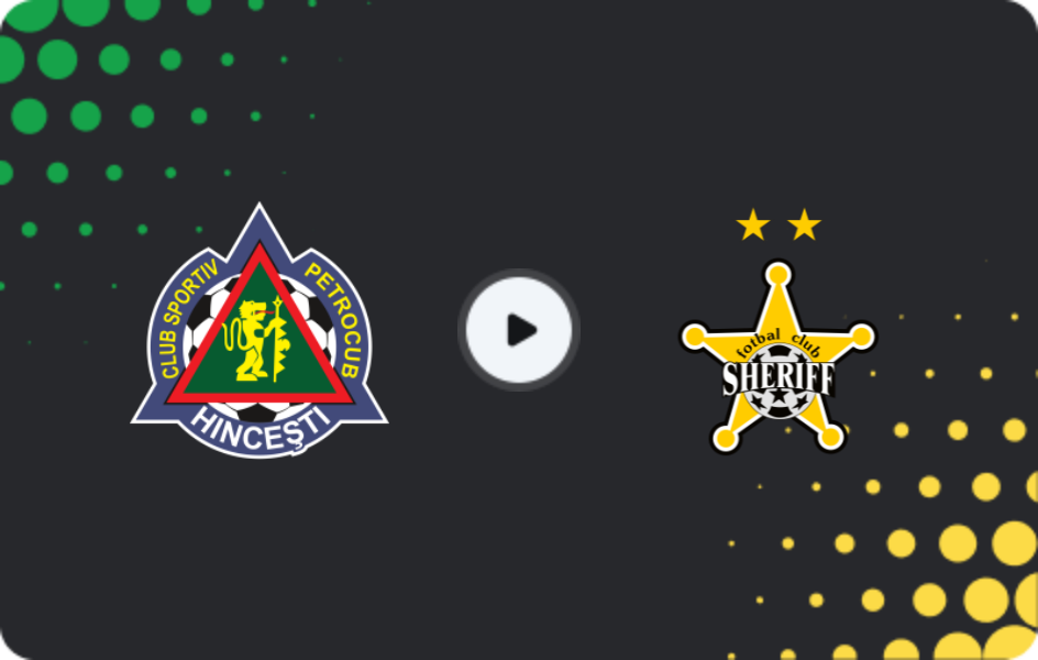 Where to watch Petrocub — Sheriff Tiraspol, Super Liga, 08.11.2025