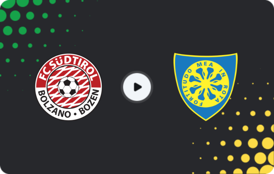 Where to watch Sudtirol — Carrarese, Serie B, 08.11.2025