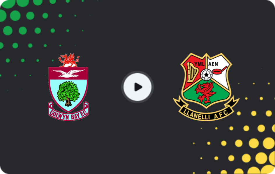 Where to watch Colwyn Bay — Llanelli, Cymru Premier, 08.11.2025