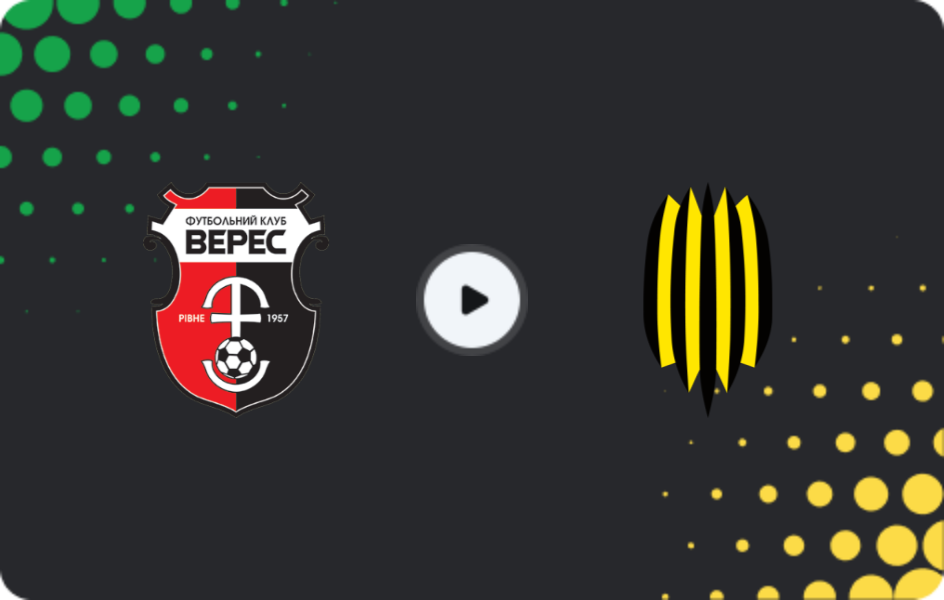 Where to watch Veres — Ruh Lviv, Premier League, 08.11.2025