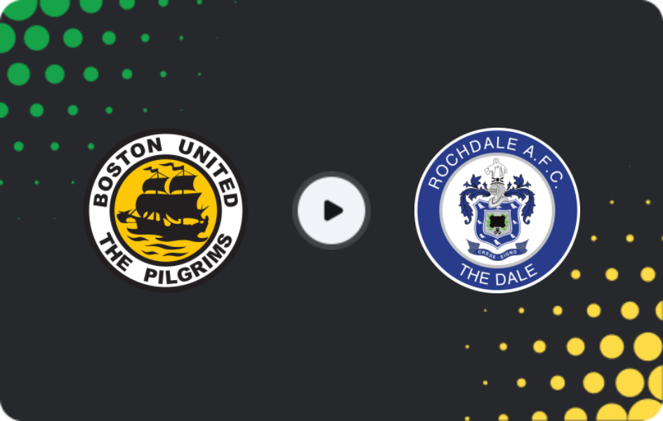 Where to watch Boston United — Rochdale, National League, 08.11.2025