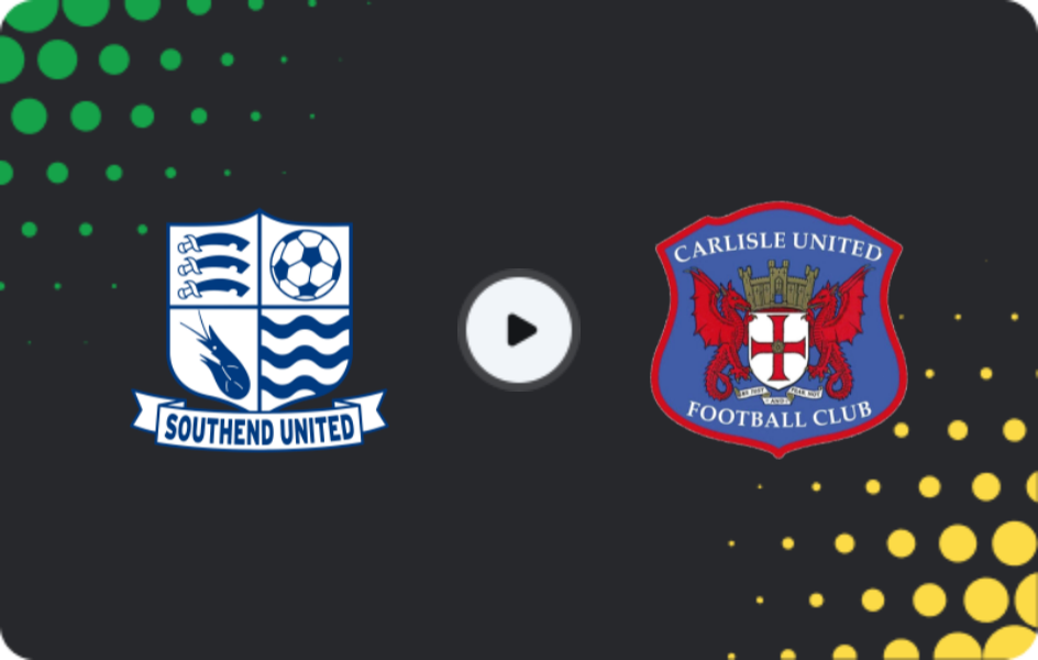 Where to watch Southend United — Carlisle United, National League, 08.11.2025
