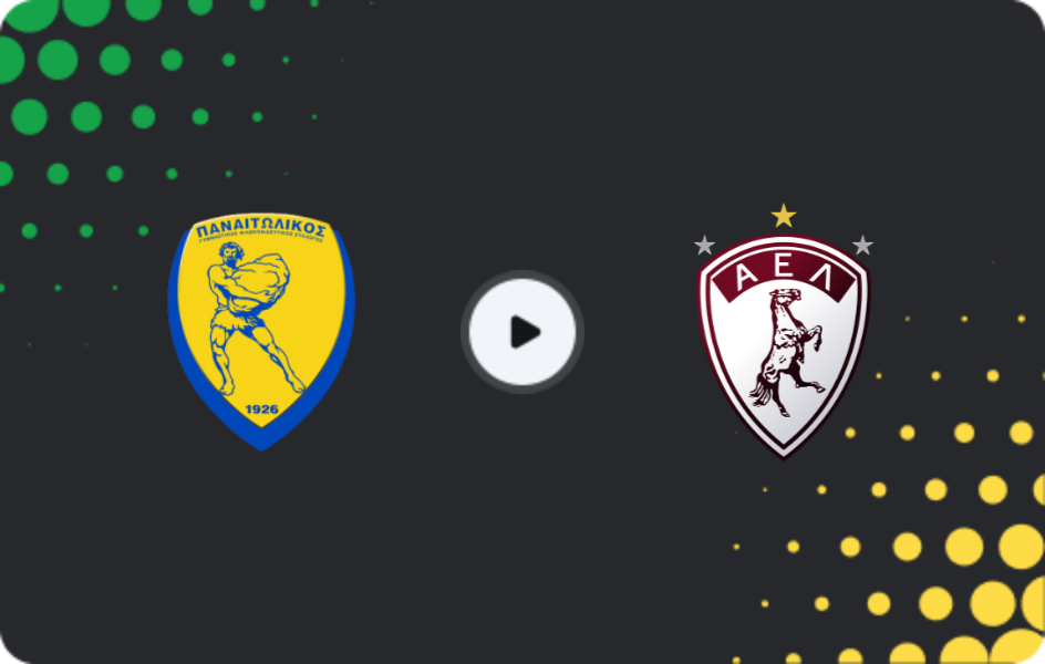 Where to watch Panetolikos — Larisa, Super League, 08.11.2025