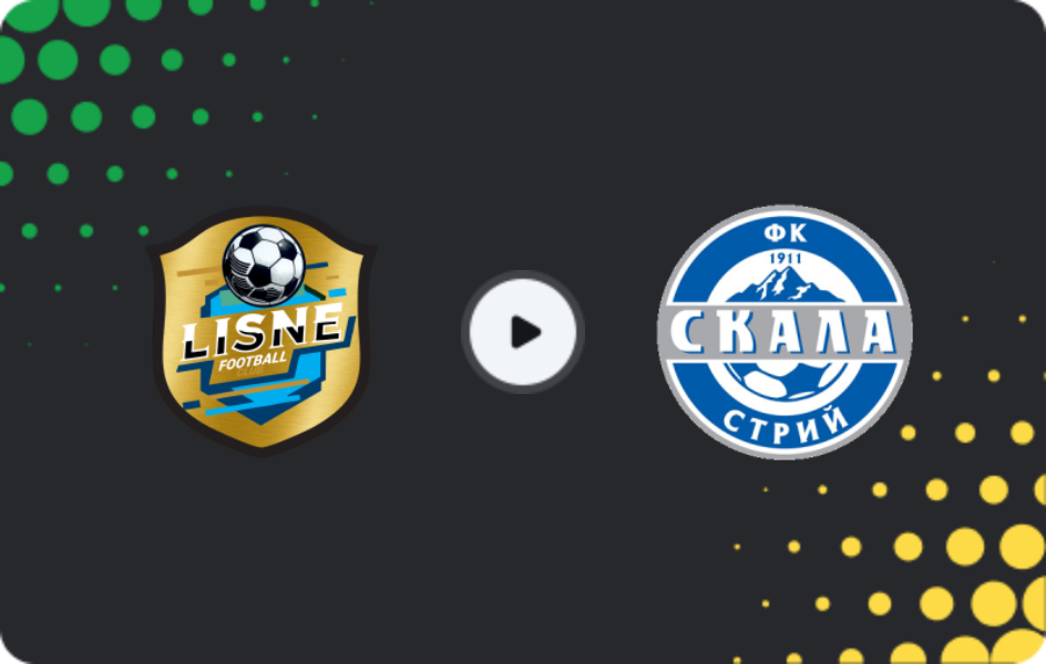 Where to watch Lisne — Skala 1911 Stryi, Druha Liga, 08.11.2025