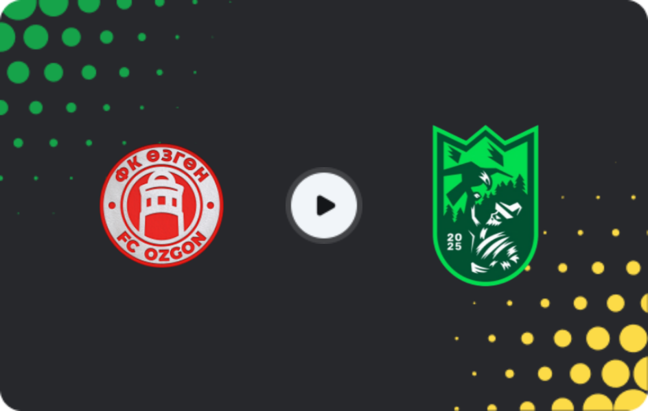 Where to watch Ozgon — Bishkek City, Premier League, 09.11.2025