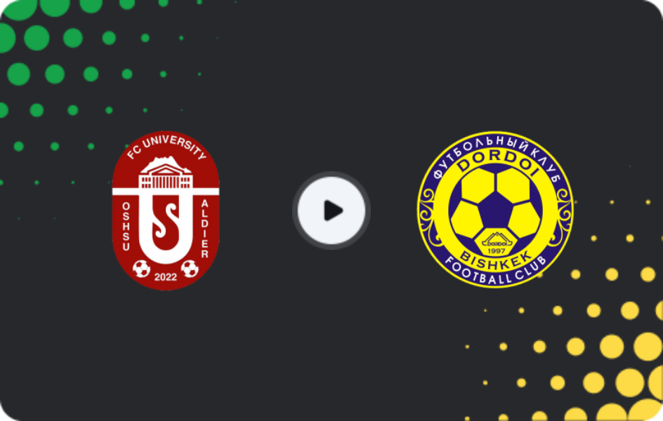 Where to watch OshMU Aldier — Dordoi Bishkek, Premier League, 08.11.2025