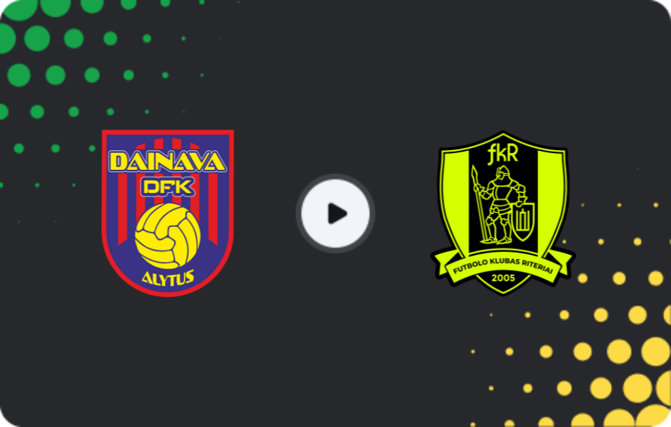 Where to watch Dainava — Riteriai, A Lyga, 08.11.2025