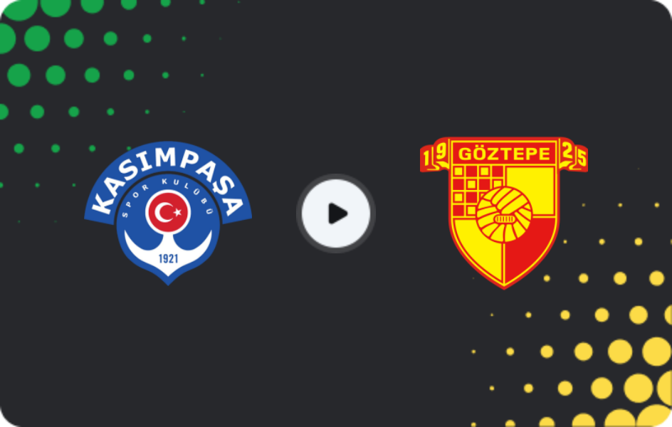 Where to watch Kasimpasa — Goztepe, Süper Lig, 08.11.2025
