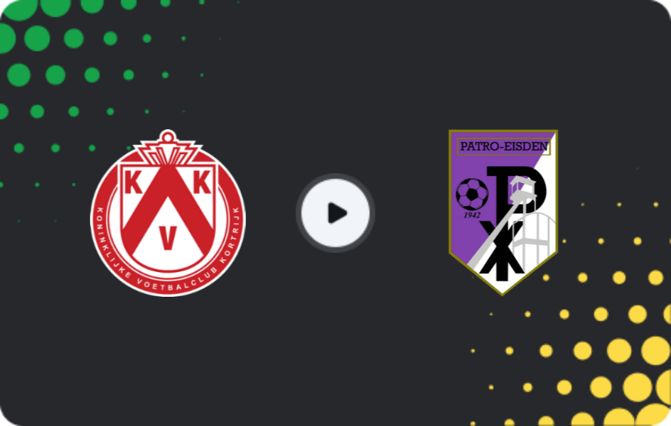 Where to watch Kortrijk — Patro Eisden, Challenger Pro League, 08.11.2025