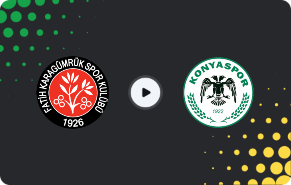 Where to watch Fatih Karagümrük — Konyaspor, Süper Lig, 09.11.2025