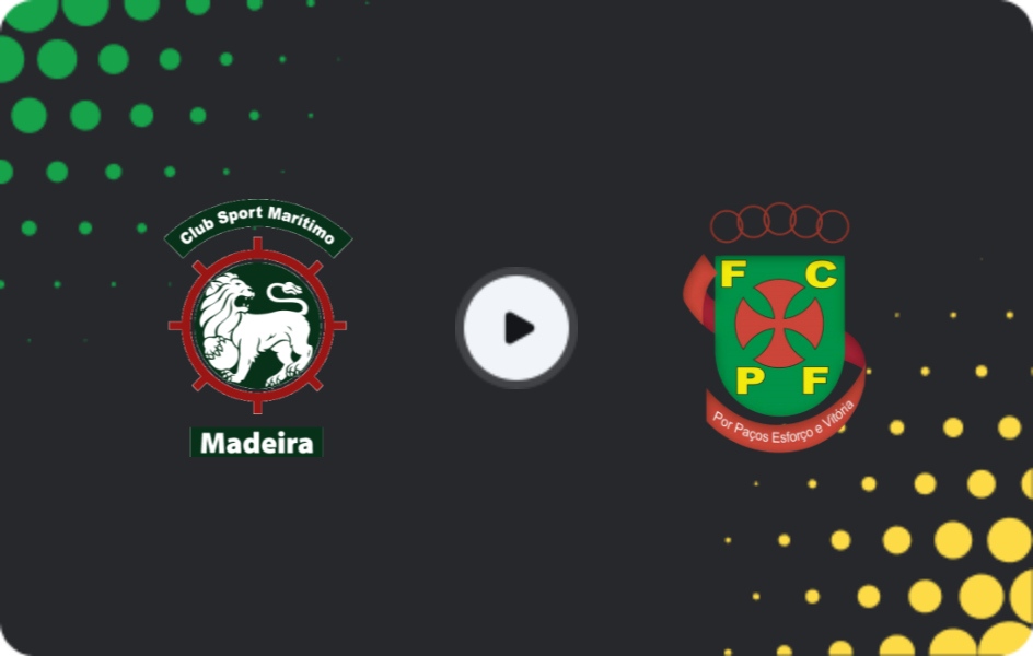 Where to watch Maritimo — Pacos Ferreira, Segunda Liga, 09.11.2025