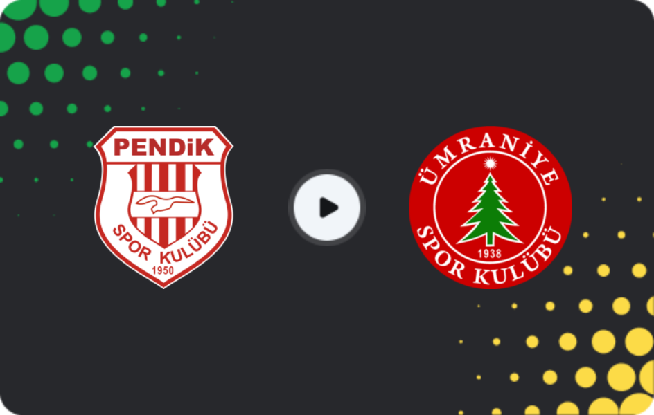 Where to watch Pendikspor — Ümraniyespor, TFF First League, 09.11.2025