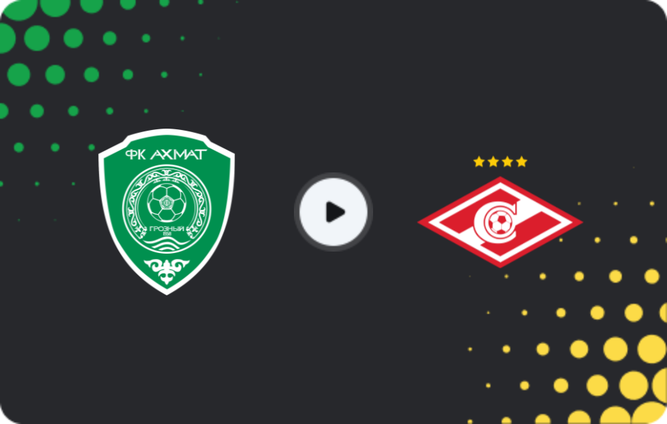 Where to watch Akhmat — Spartak Moscow, Premier League, 09.11.2025