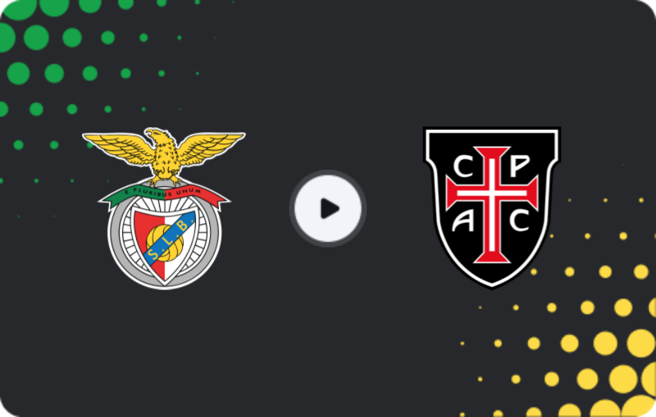 Where to watch Benfica — Casa Pia, Primeira Liga, 09.11.2025