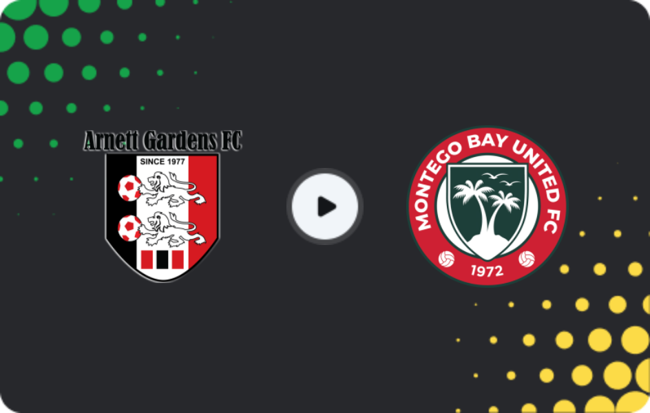 Where to watch Arnett Gardens — Montego Bay United, Premier League, 16.12.2025