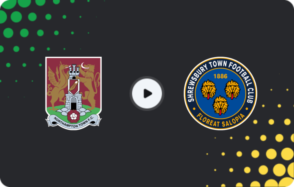 Where to watch Northampton — Shrewsbury Town, EFL Trophy, 11.11.2025
