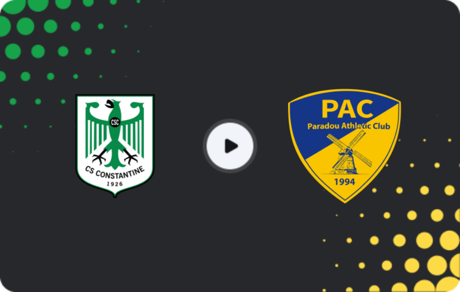 Where to watch CS Constantine — Paradou AC, Ligue 1, 19.12.2025