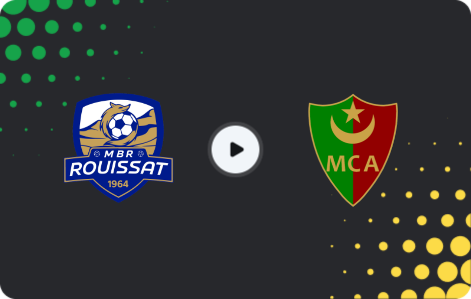 Where to watch MB Rouissat — MC Alger, Ligue 1, 18.12.2025