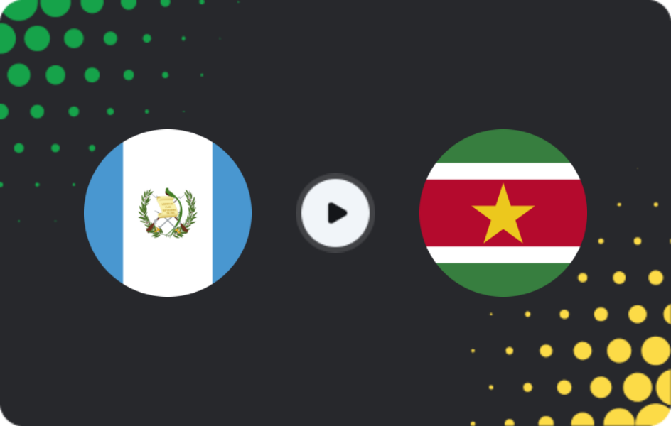 Where to watch Guatemala — Suriname, World Cup - Qualification CONCACAF, 19.11.2025