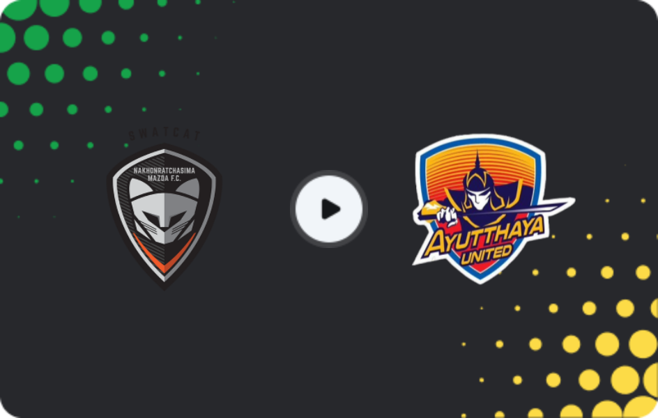 Where to watch Nakhon Ratchasima — Ayutthaya FC, Thai League 1, 23.11.2025