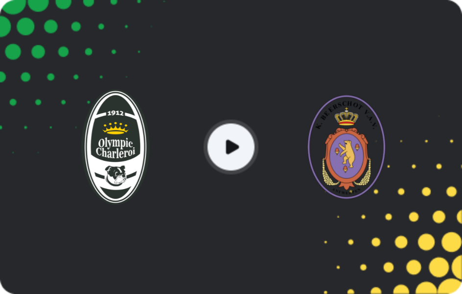 Where to watch Olympic Charleroi — Beerschot Wilrijk, Challenger Pro League, 23.11.2025