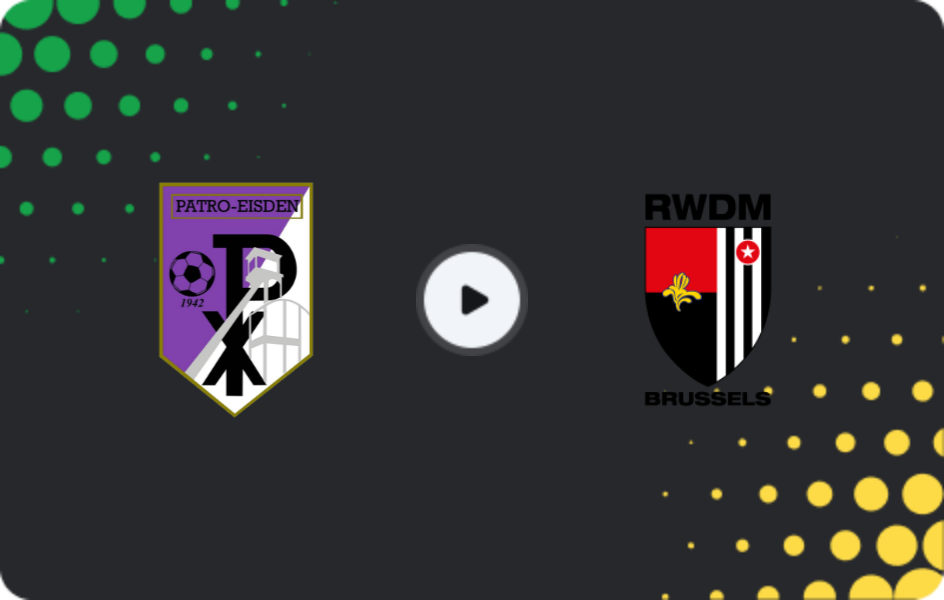 Where to watch Patro Eisden — RWDM, Challenger Pro League, 23.11.2025