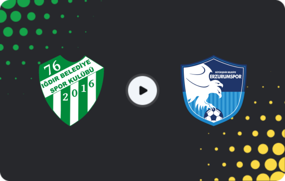 Where to watch Iğdır — Erzurumspor, TFF First League, 23.11.2025