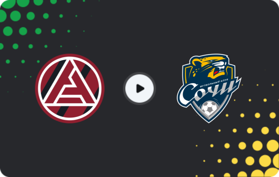 Where to watch Akron — FC Sochi, Premier League, 21.11.2025