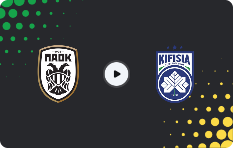 Where to watch PAOK — Kifisia, Super League, 23.11.2025