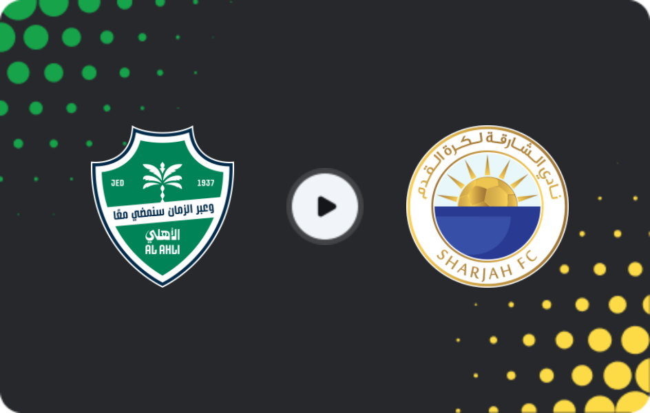 Where to watch Al-Ahli — Sharjah, AFC Champions League, 24.11.2025