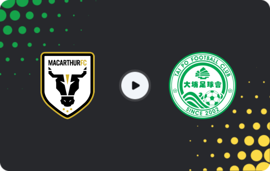 Where to watch Macarthur — Wofoo Tai Po, AFC Cup, 27.11.2025