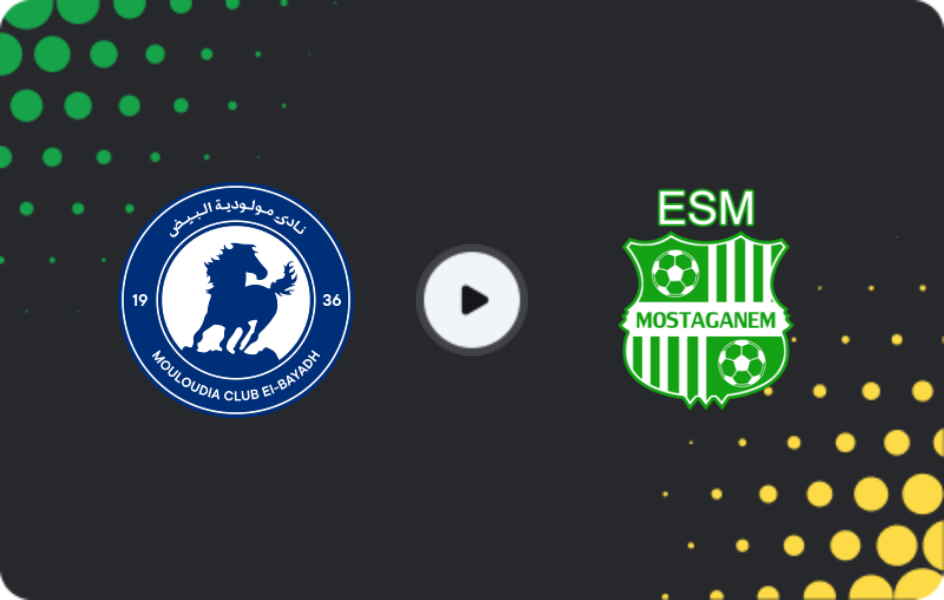 Where to watch El Bayadh — Mostaganem, Ligue 1, 10.01.2026