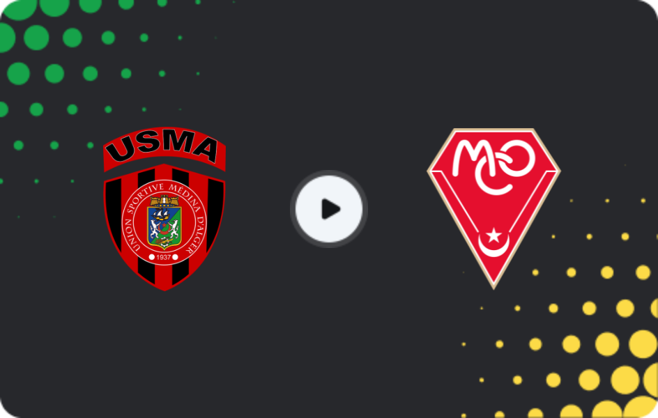 Where to watch USM Alger — MC Oran, Ligue 1, 09.01.2026